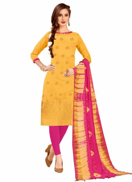 Yellow Colour Kanchipuram Vol 2 Rahul NX New Latest Banarasi Silk Salwar Suit Collection 1002